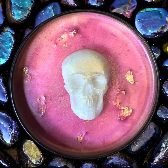 Tricky Treat Wickless Candle: Candy Corn Butterscotch Whiskey Scent - Picture 3 of 8